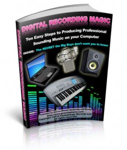 Digital Recording Magic 3D E-book cover pic 400px